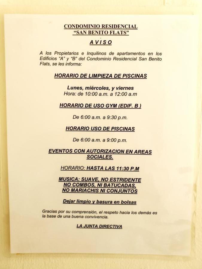 San Benito Flats Wifi 50Mg - 4 Huespedes - Parqueos Lejlighed San Salvador Eksteriør billede